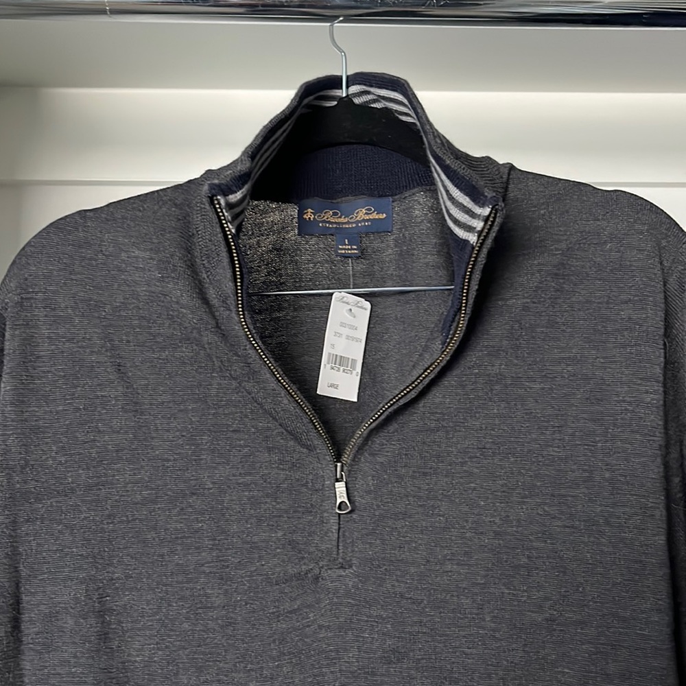 Never Worn: Brothers Half-Zip Sweater